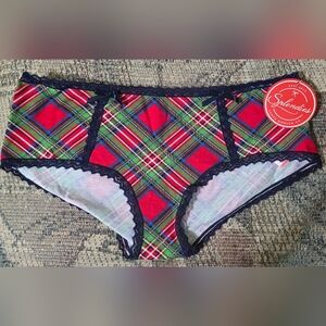 NWT Splendies red & green low-rise panties
